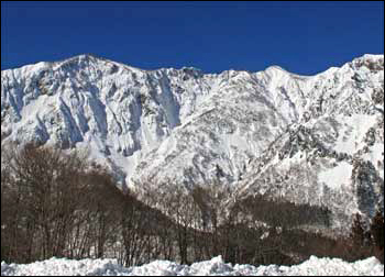 鳥甲山の冬