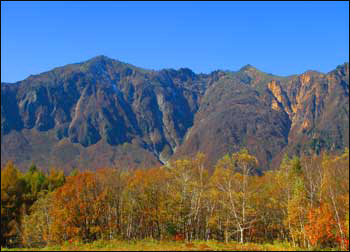 秋の鳥甲山