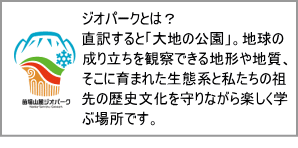 ジオパークの説明文