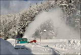 除雪作業進行中