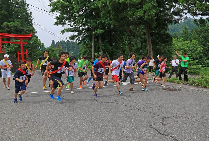 村内駅伝大会スタート　北野